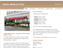 Tablet Screenshot of jubileemedicalclinic.com